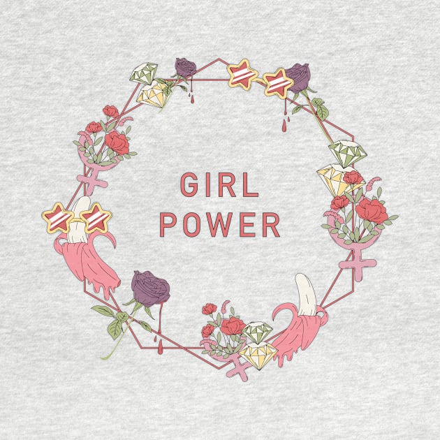 girl power everything - girl struggle - girl power - super girl by iambolders